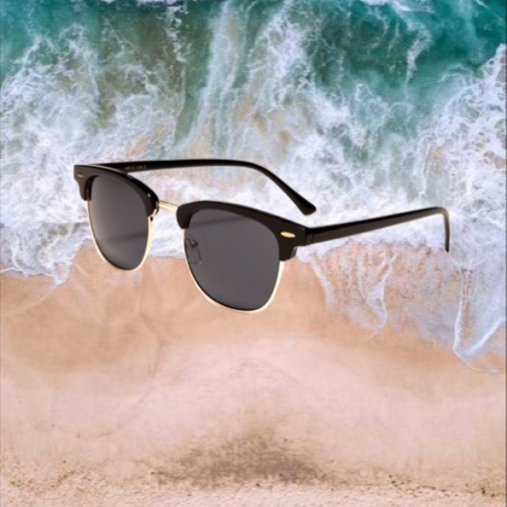 ⭐️2/$15 Black Clubmaster Style Sunglasses